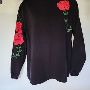 Ragabond Studio X Free People Collab Rose Puff Design 100% Organic Cotton Shirt